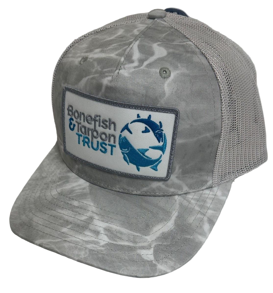 BTT Richardson 112 Mesh Back Trucker Cap - Bonefish/Lt. Grey