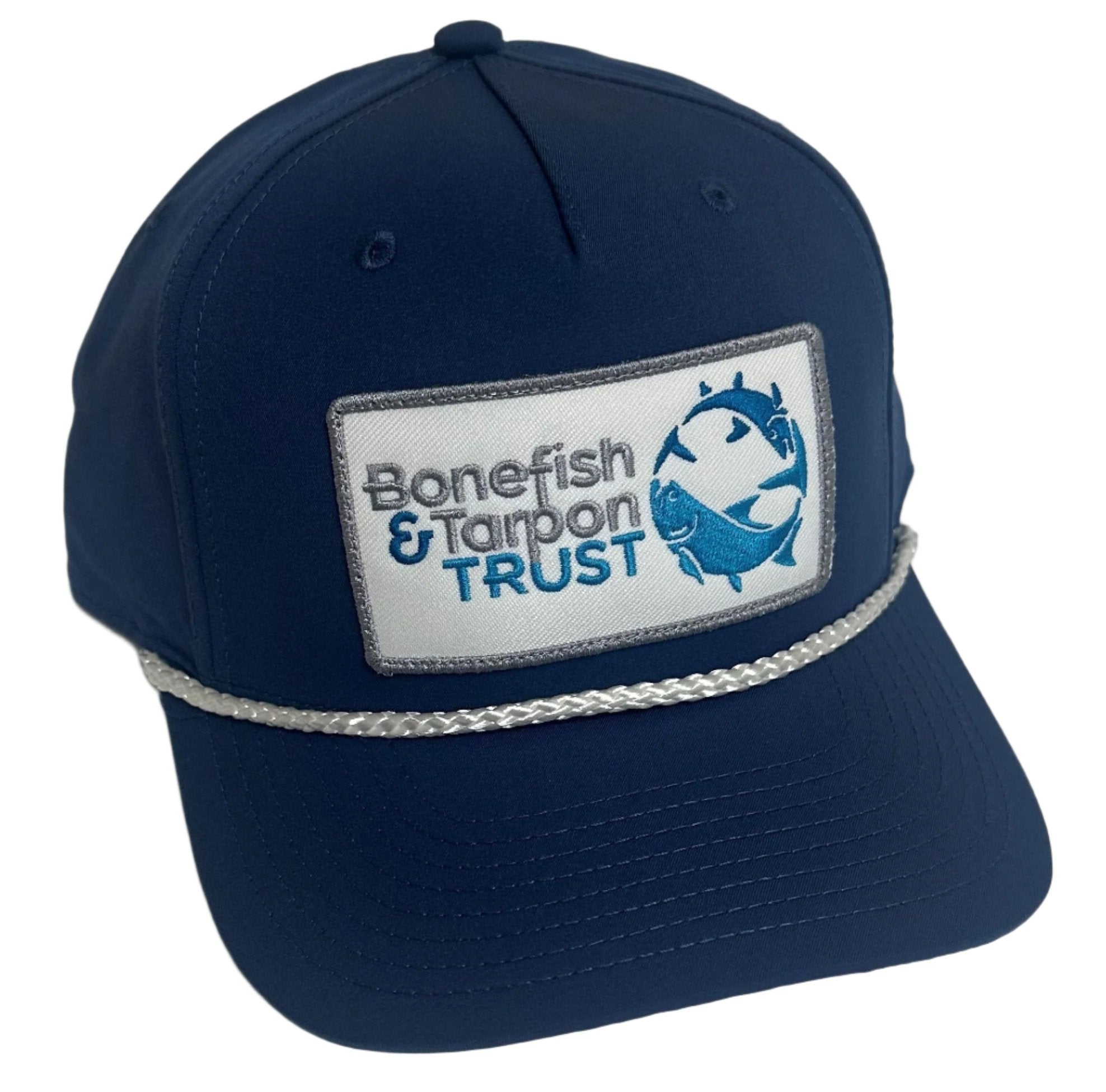 BTT 258 Richardson 5 Panel Cap with Rope - Lt. Blue/White