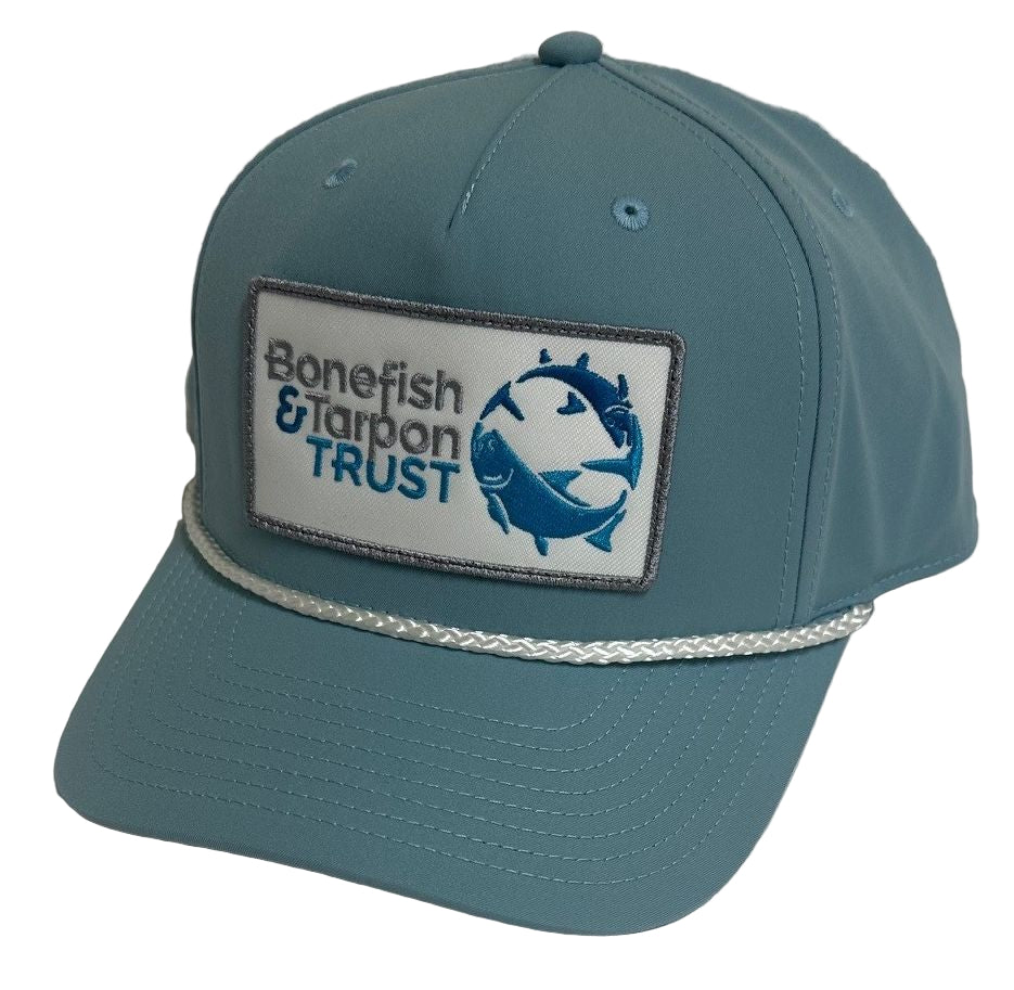 BTT 258 Richardson 5 Panel Cap with Rope - Smoke Blue/White