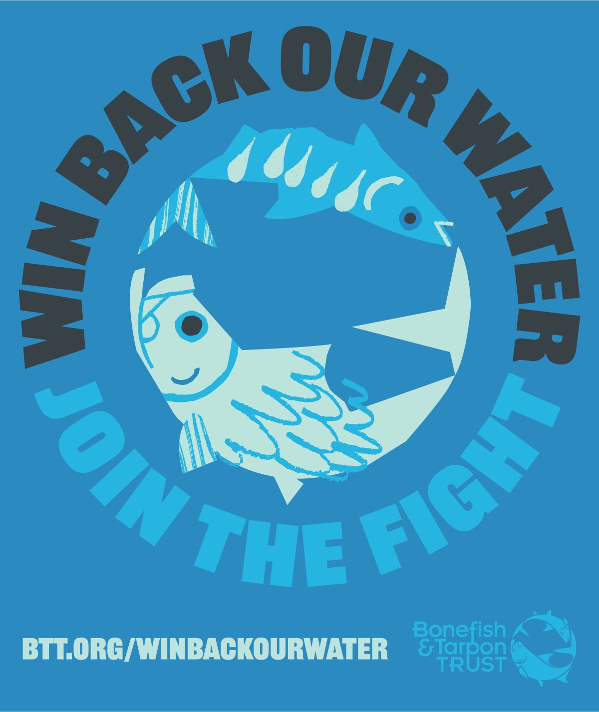 BTT Win Back Our Water Outdoor Decal