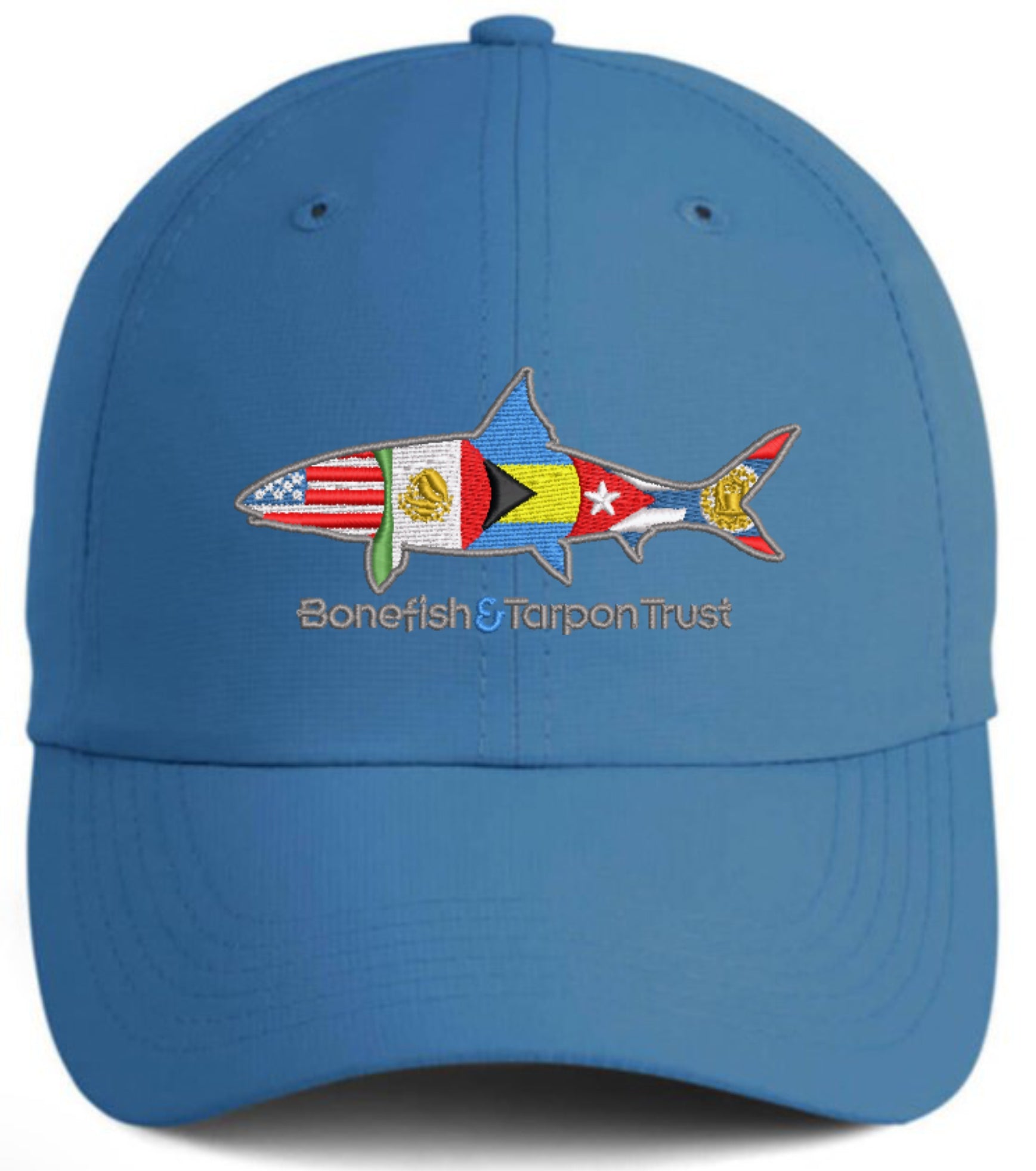 BTT Imperial Performance Cap X210P - Sea Glass with Flag Fish
