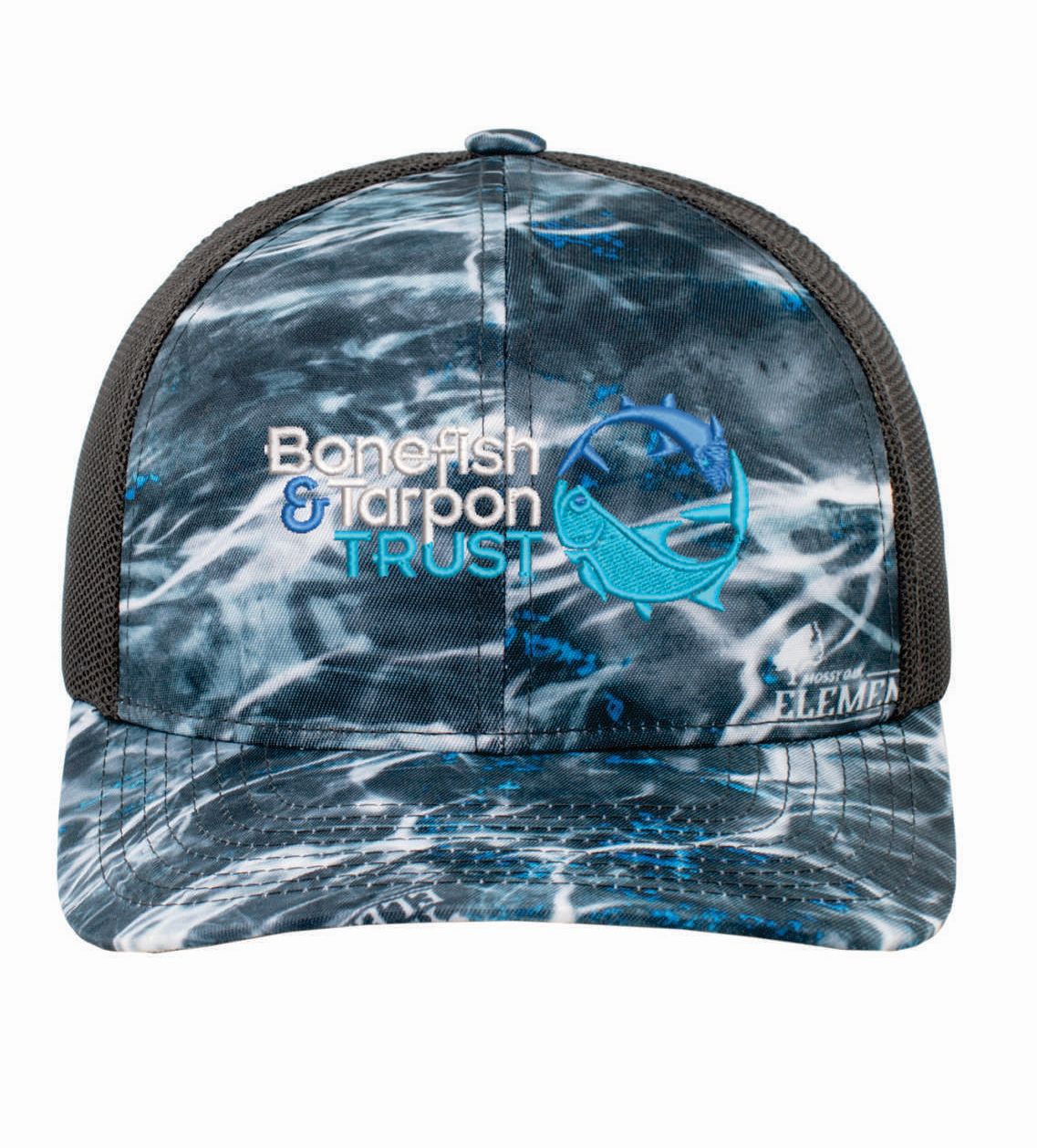 BTT Pacific Headwear Camo Agua Snapback Trucker Hat - Blackfin